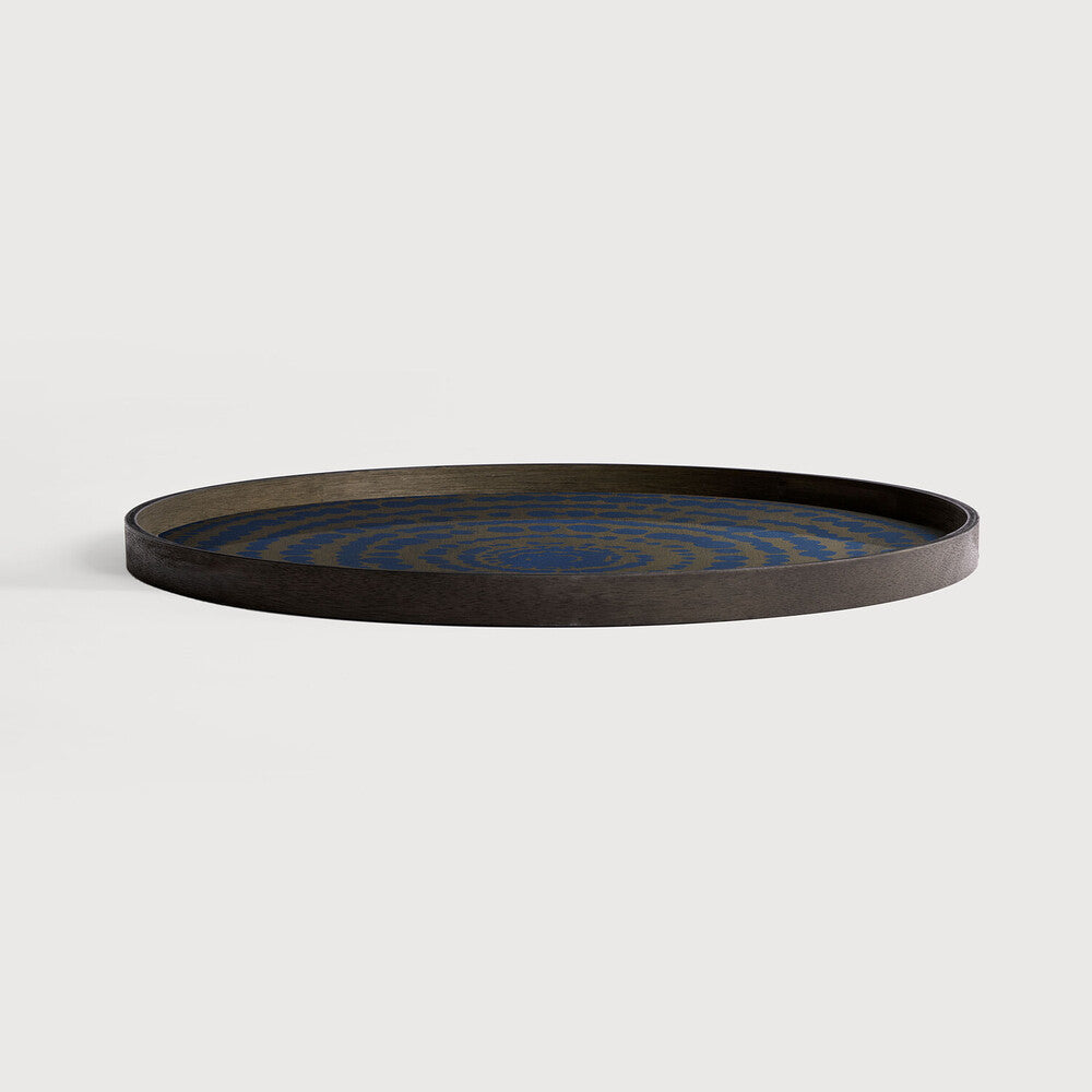 Beads Round Wooden Tray