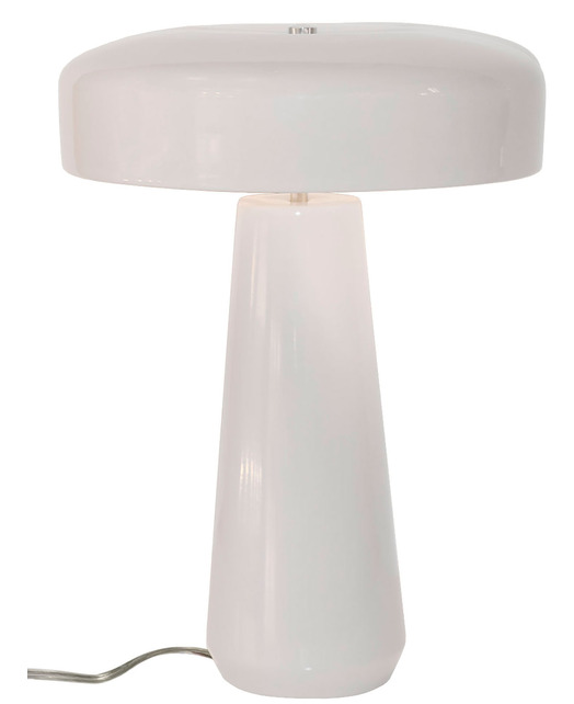 White Gloss Ceramic Table Lamp