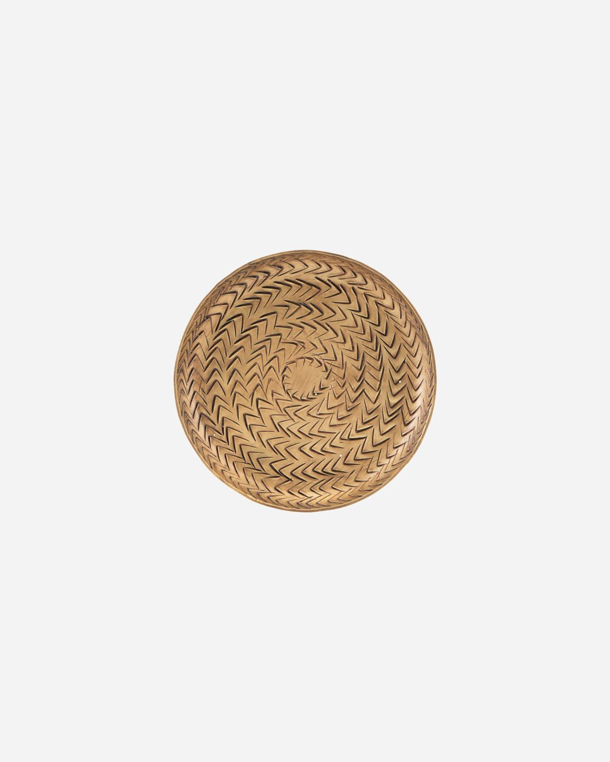 Hammered Aluminum Brass Finish Tray - small