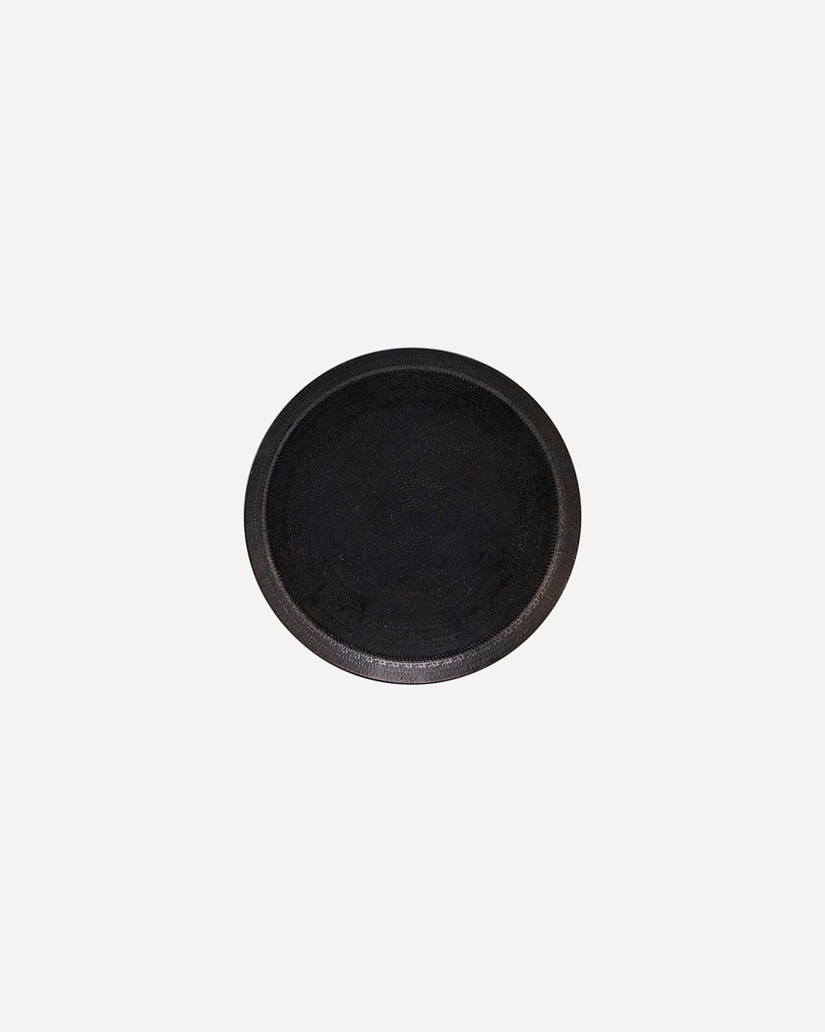 BANDEJA DE METAL MARTILLADO ORO 19" DIAM