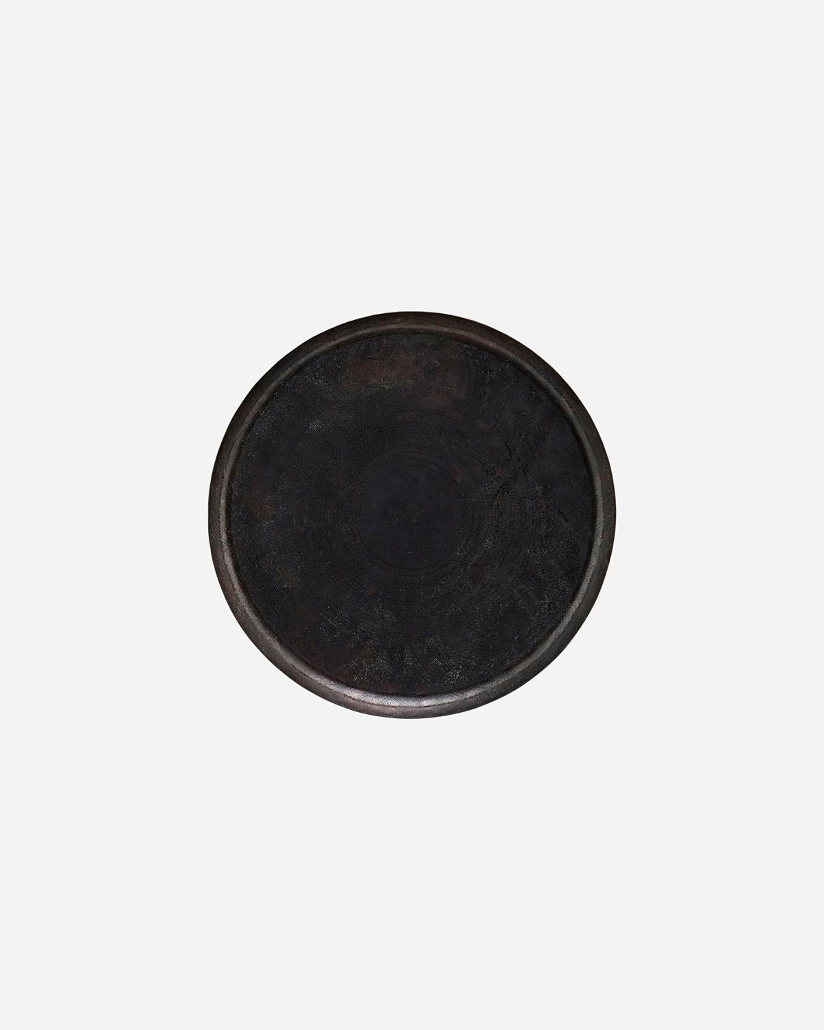 BANDEJA DE METAL MARTILLADO ORO 19" DIAM