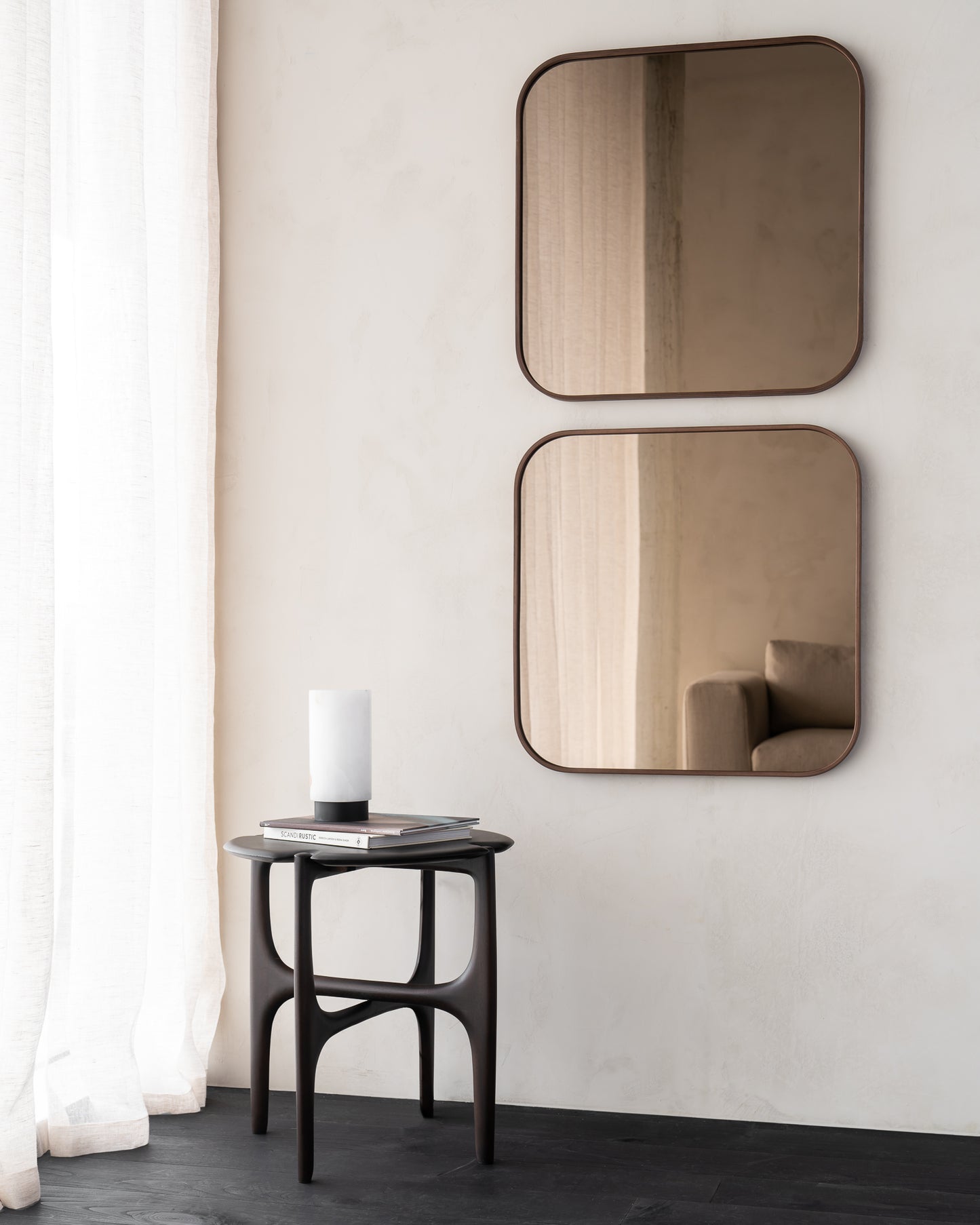 MIROIR MURAL BRONZE ÂGÉ - RECTANGLE - 48.5"X 60.5"