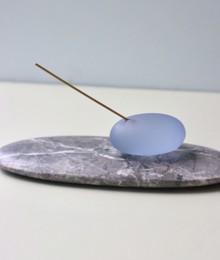 Somini Studio SEA STONE Incense Holder - Blue