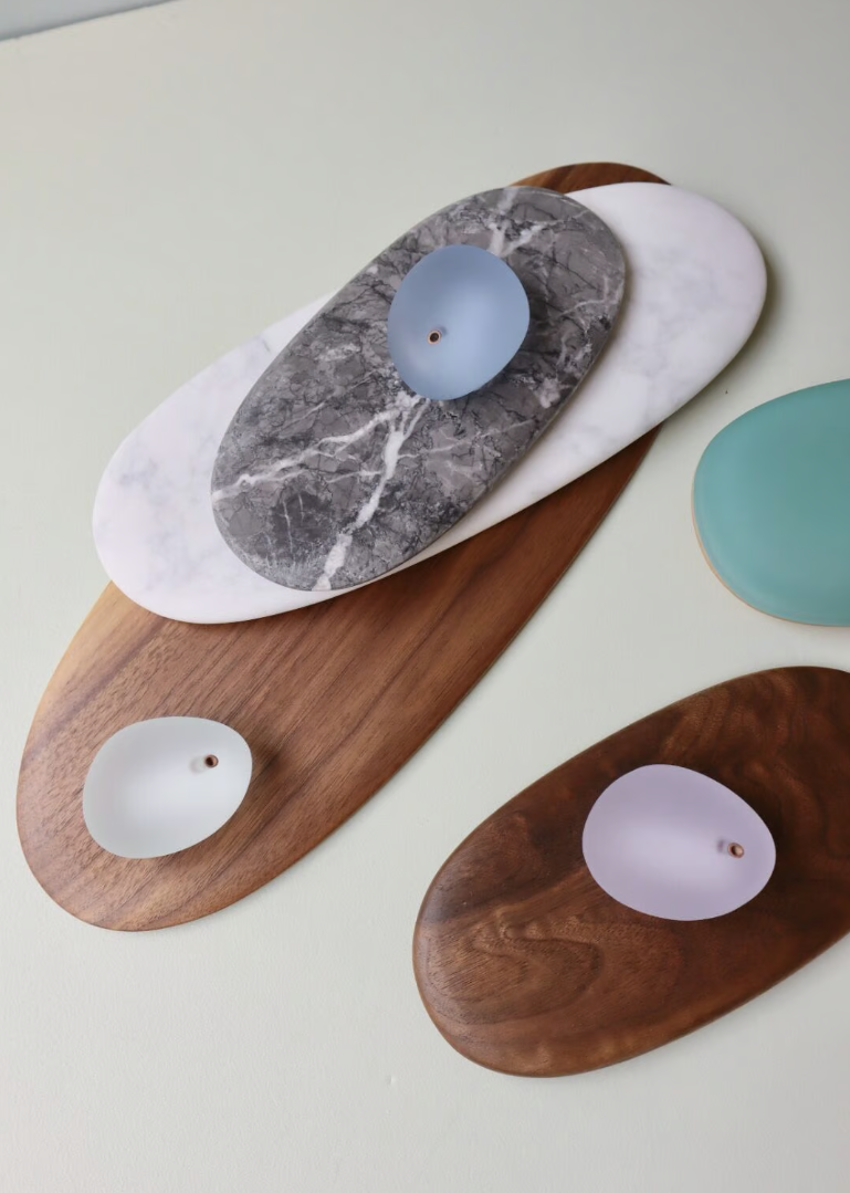 Somini Studio SEA STONE Incense Holder - Blue