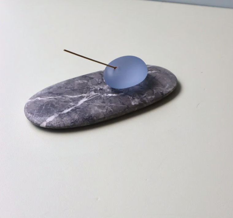 Somini Studio SEA STONE Incense Holder - Blue