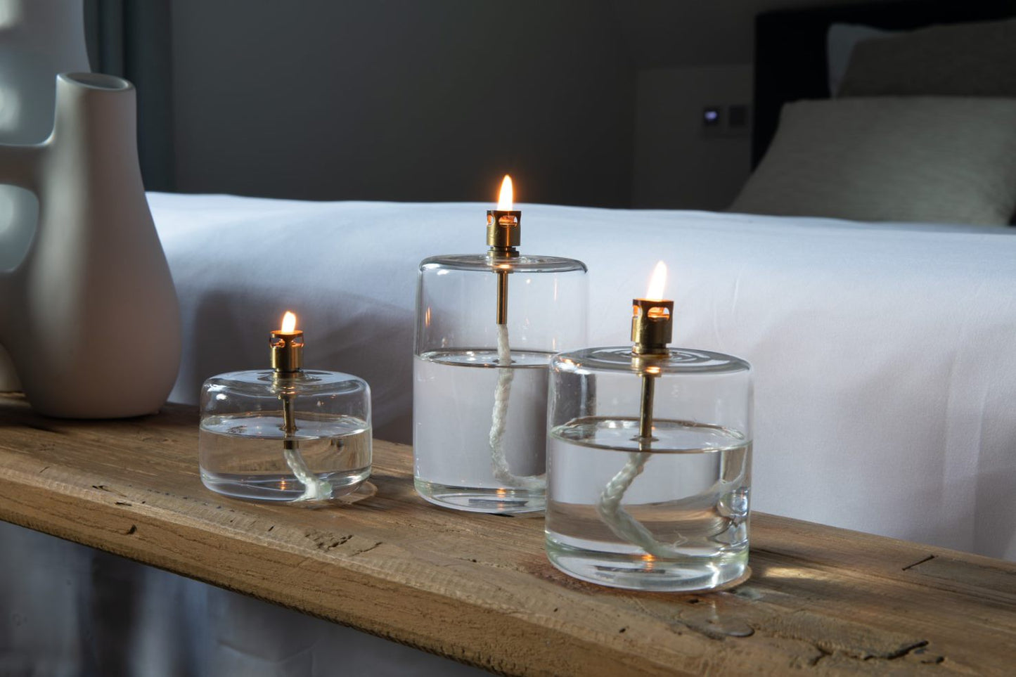 Periglass Oil Lamp Cylinder Brass - medium