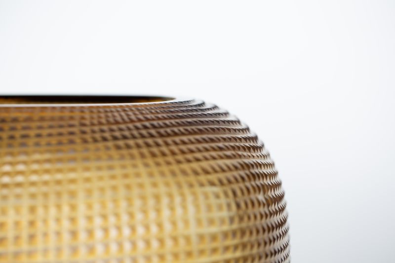 Guaxs Somba Vase Medium in Clear and Dark Brown