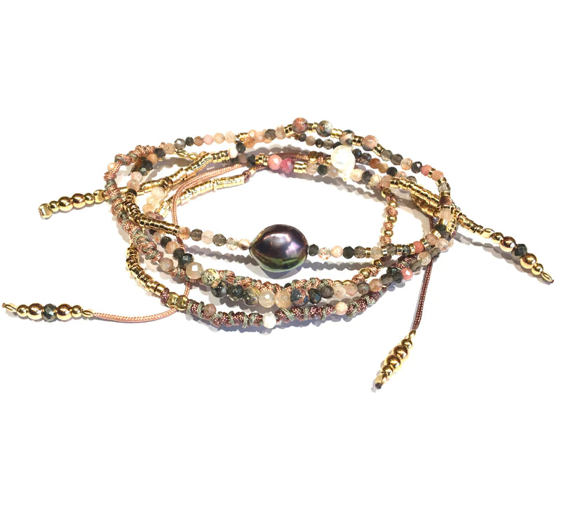 Gachon Portier Charm Bracelet Perle De Tahiti