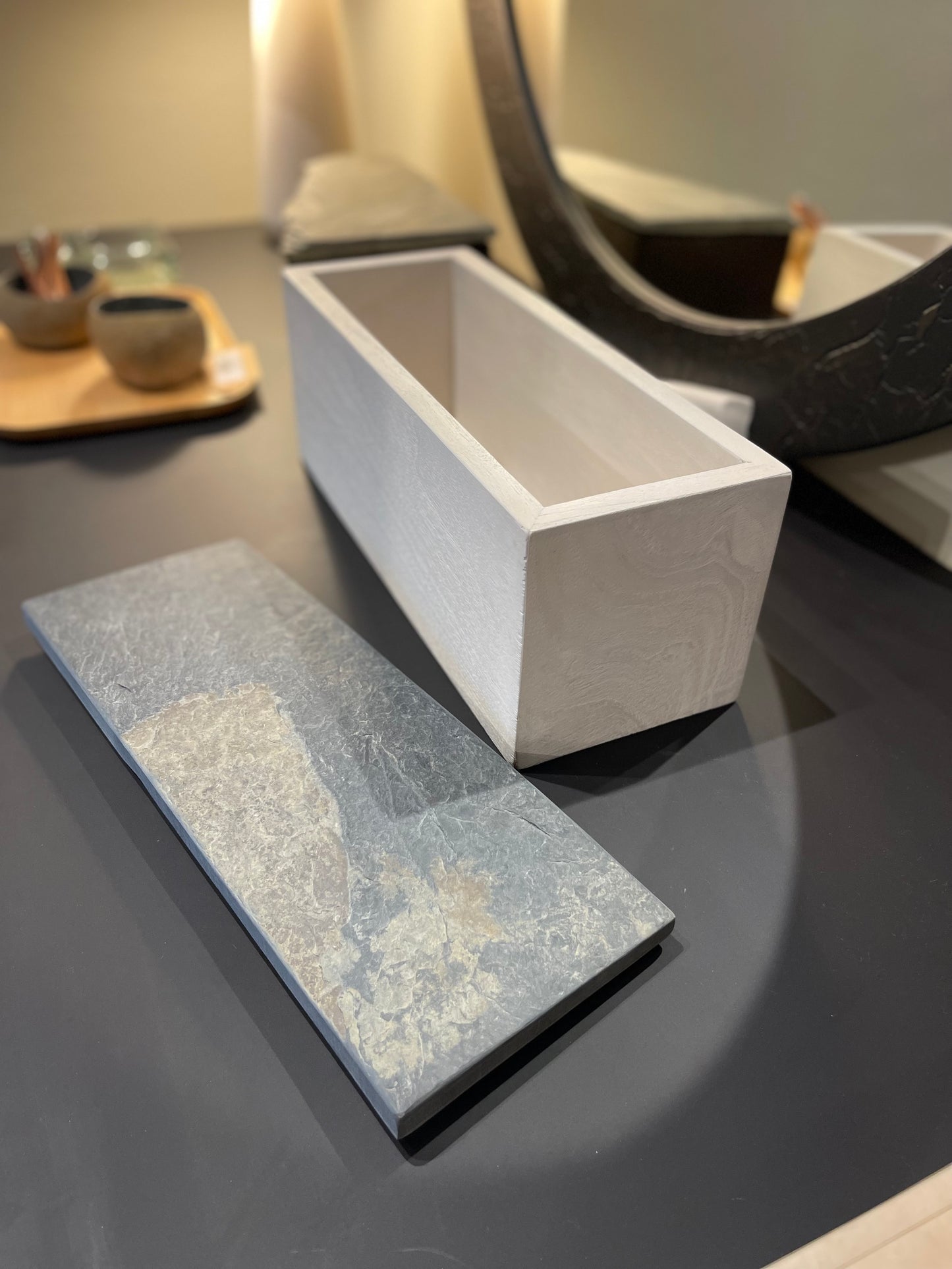 San Box B Stone - Bleached