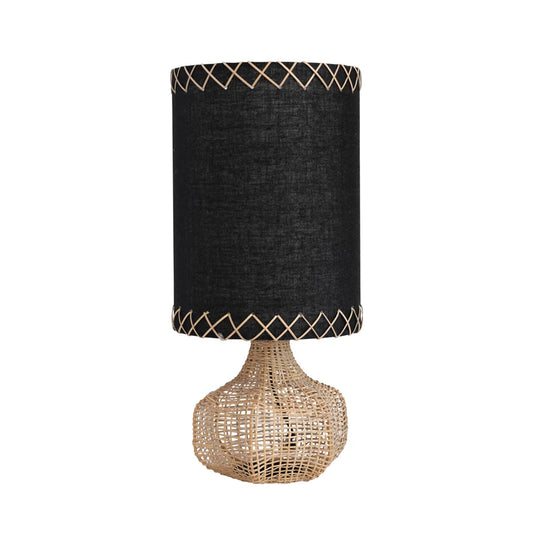 Woven Cane Table Lamp