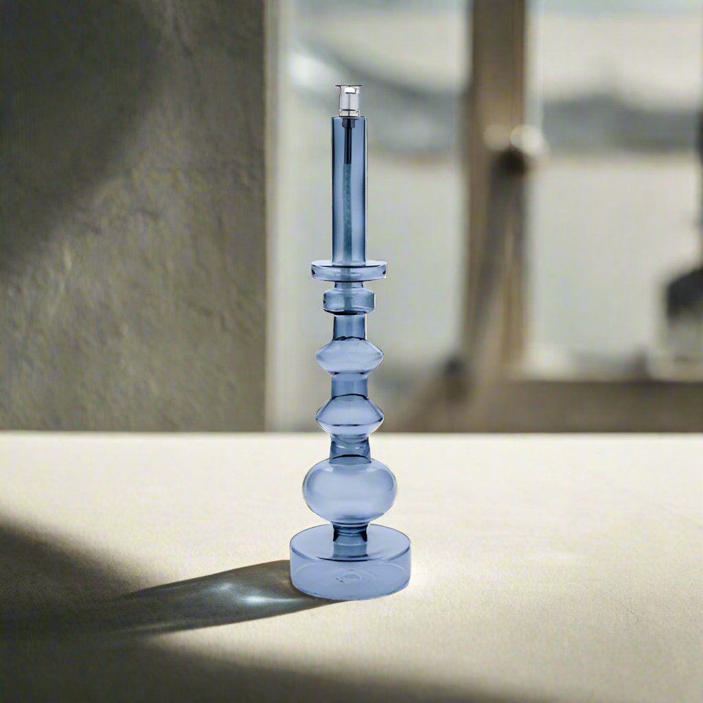 Periglass Oil Lamp Candleholder in Gray - Large