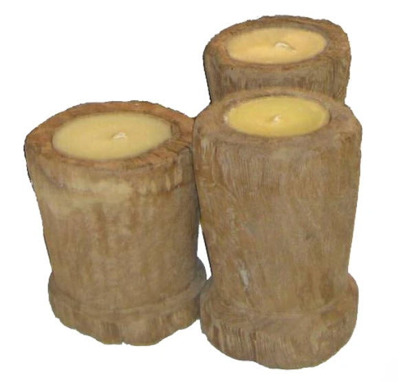 Wood Floor Candles