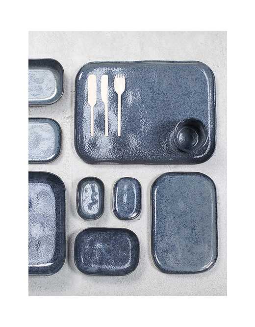 PLATO RECTANGULAR PLATO AZUL/GRIS