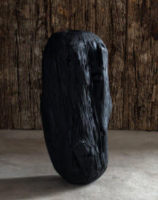 JARRON MADERA PILAR NEGRO GRANDE