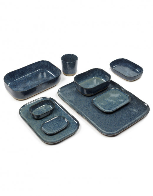 PLATO RECTANGULAR PLATO AZUL/GRIS
