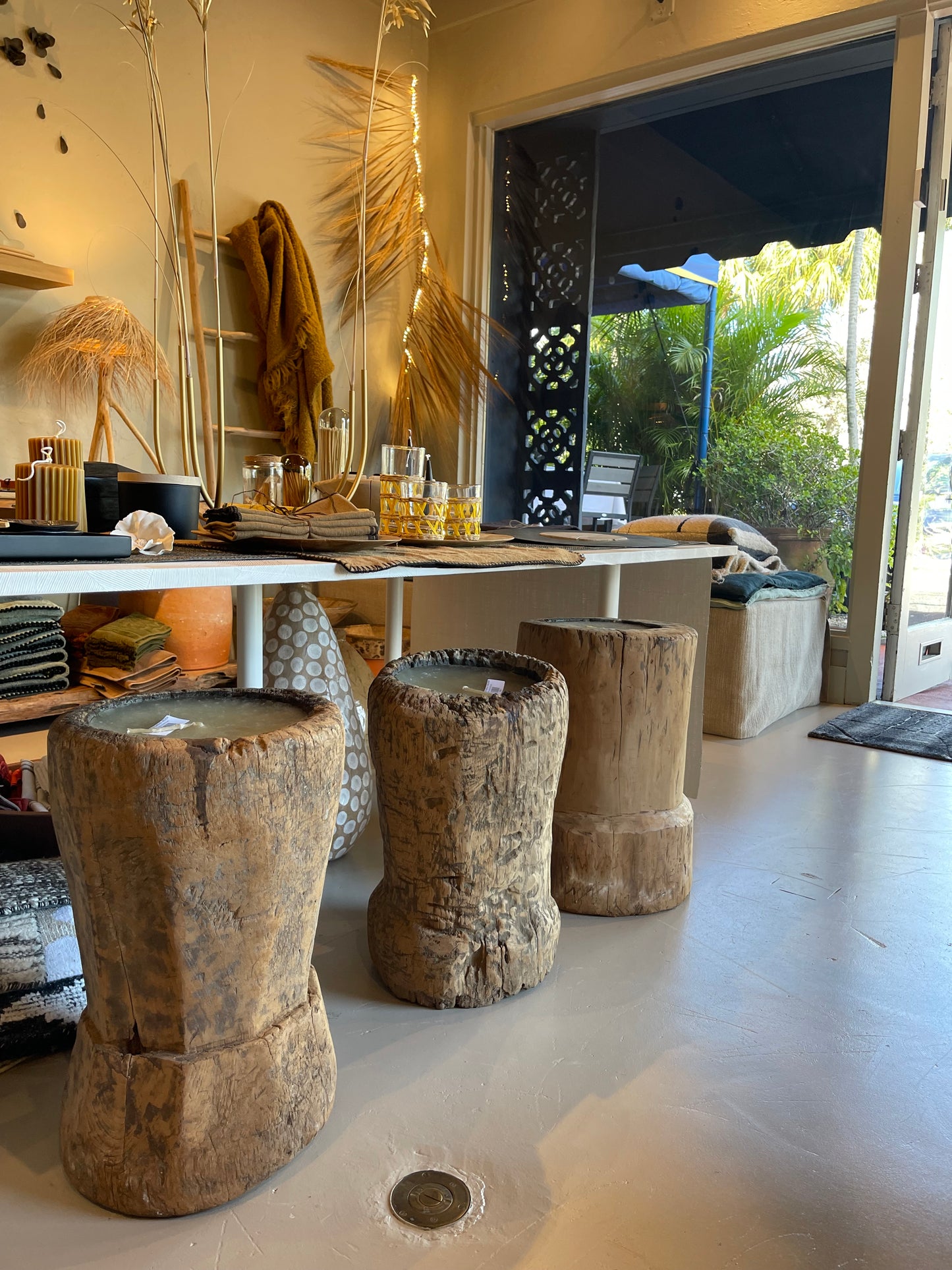Wood Floor Candles