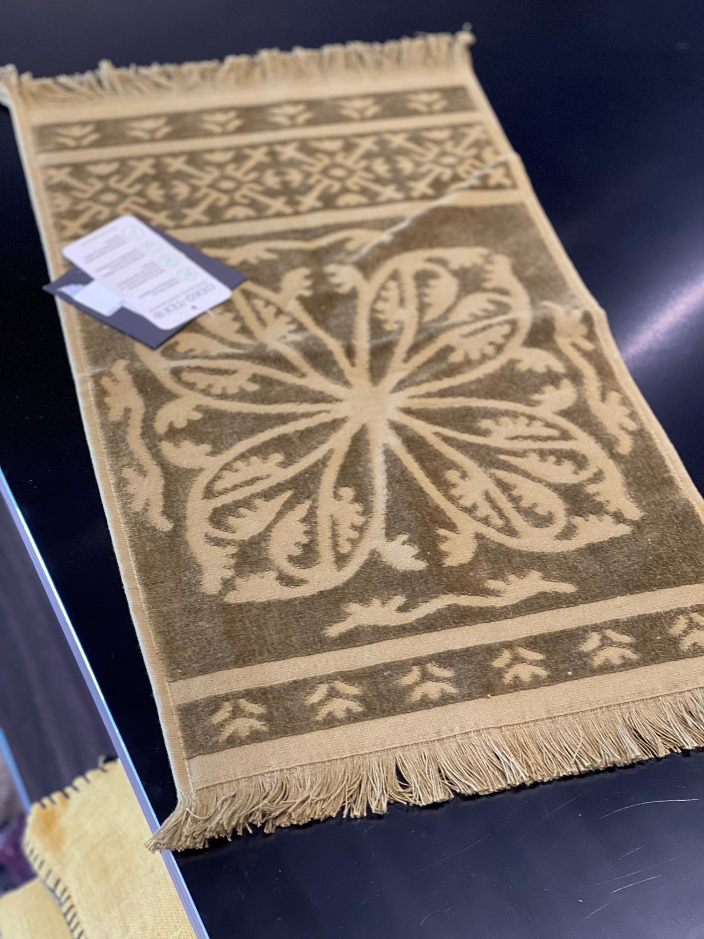 SUMATRA GUEST TOWEL - OLIVE, 12"X20"
