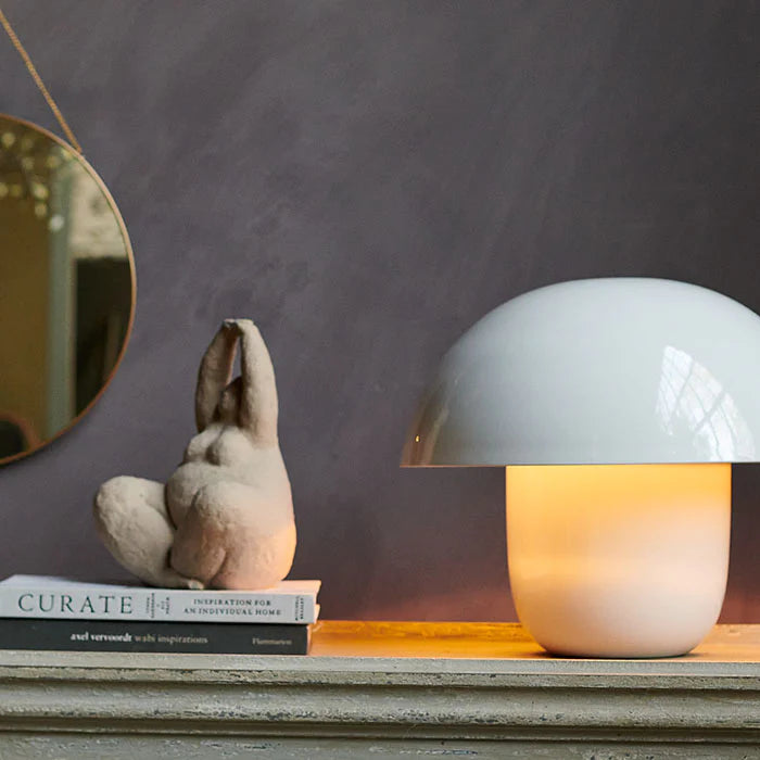 WHITE TABLE LAMP LARGE