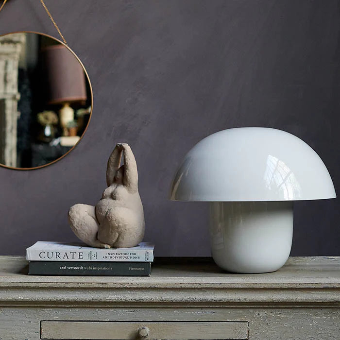 WHITE TABLE LAMP LARGE