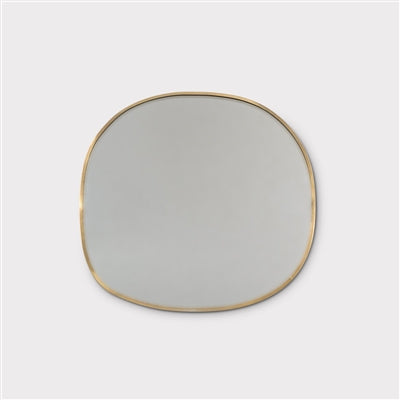 ESPEJO OVALADO DORADO - MEDIANO 10"