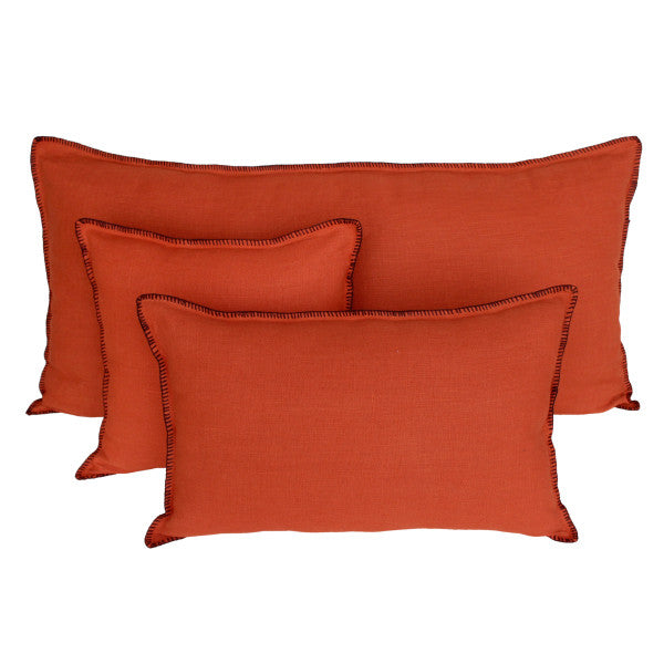 Mansa Pillow - Brick 21"X43"