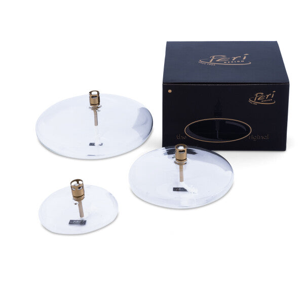 Periglass Oil Lamp Disc Brass - small