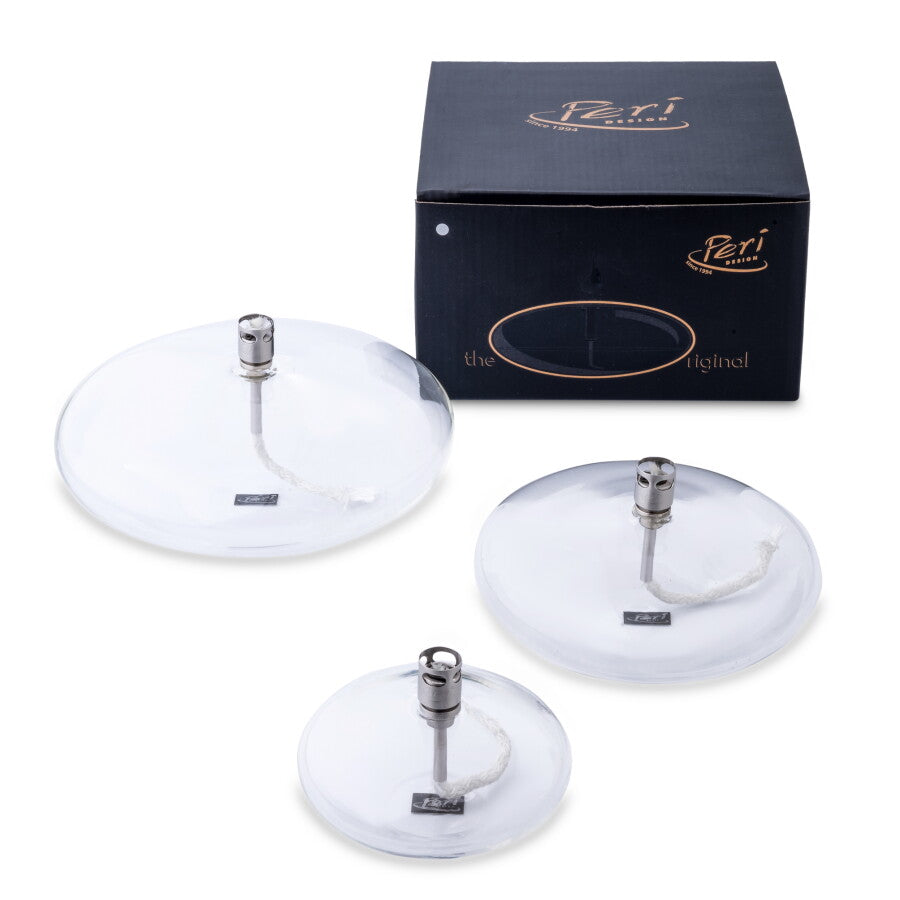 Disque de lampe à huile chromé M
