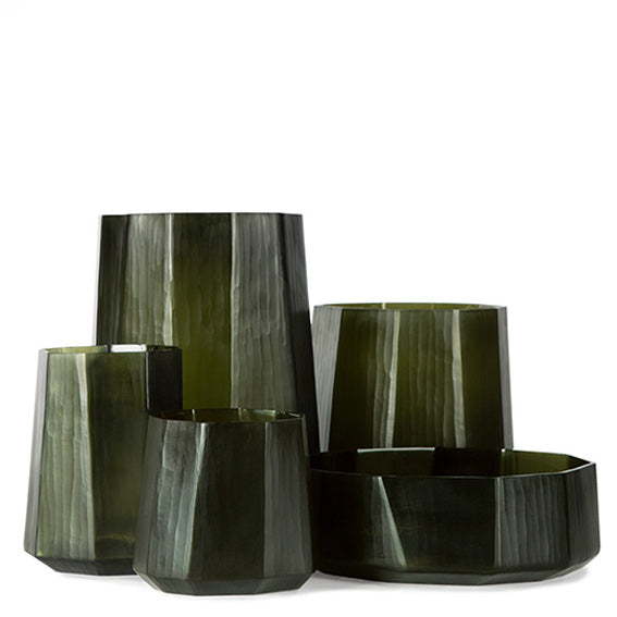 Guaxs Okka Vase Large in Black Steel Grey