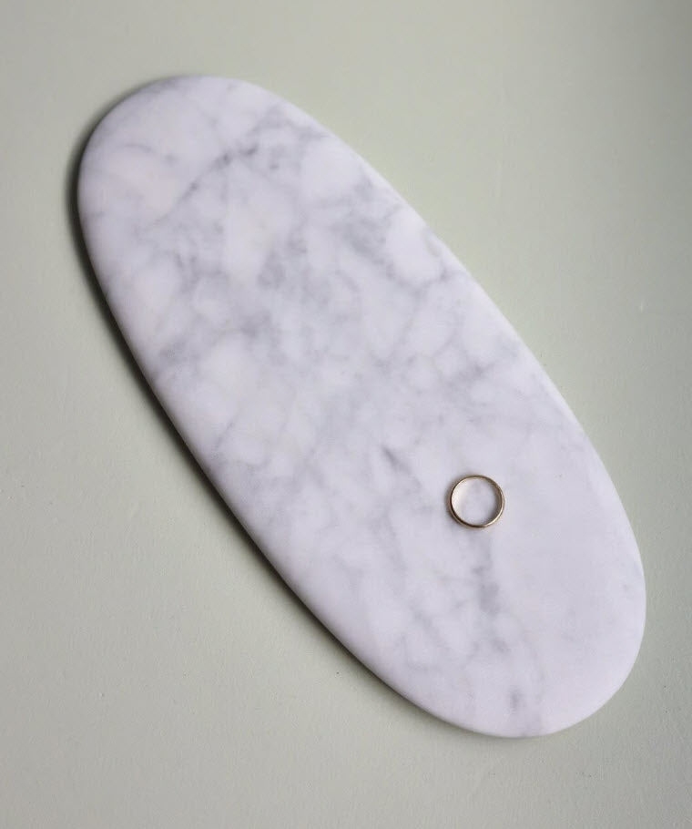 Somini Studio D.Plate - White Marble - Medium