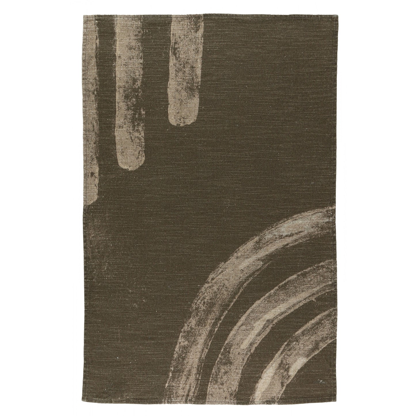 LISSOY Kitchen Towel - Abstrait Marron