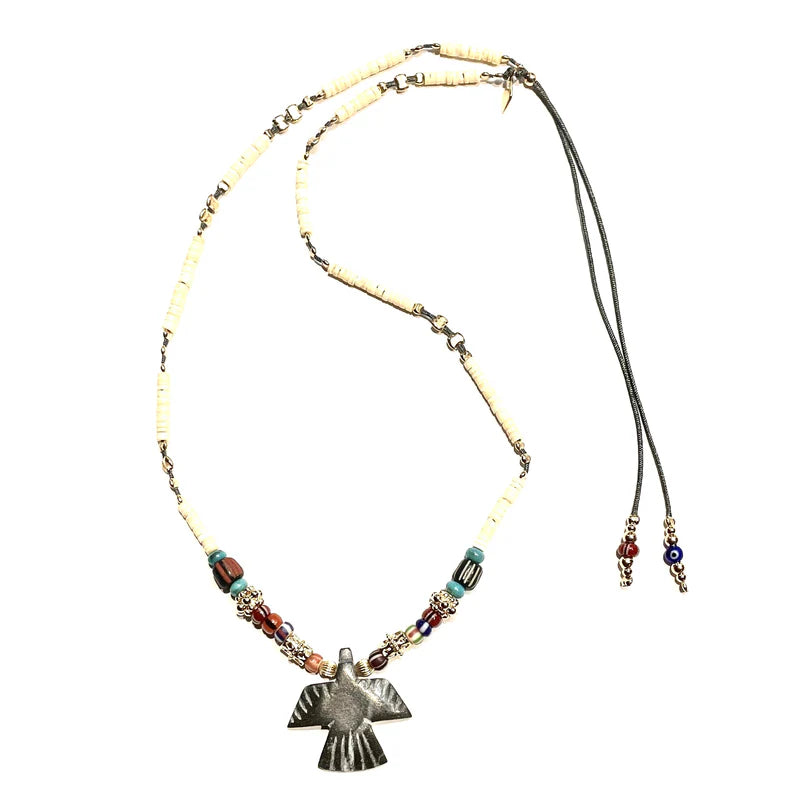 Gachon Porthier Snake Necklace Short Epure Bird Necklace 2 Onyx