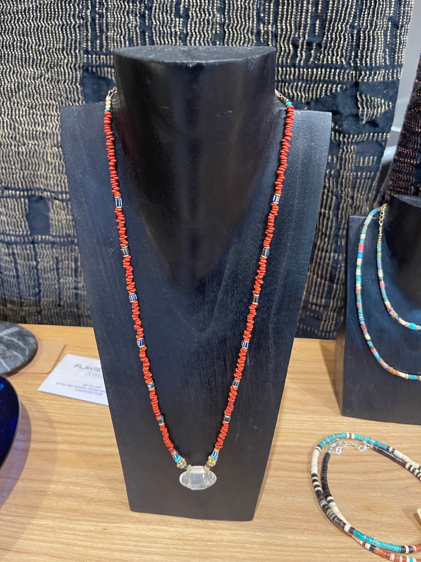 Gachon Porthier Cristalo Corail Necklace