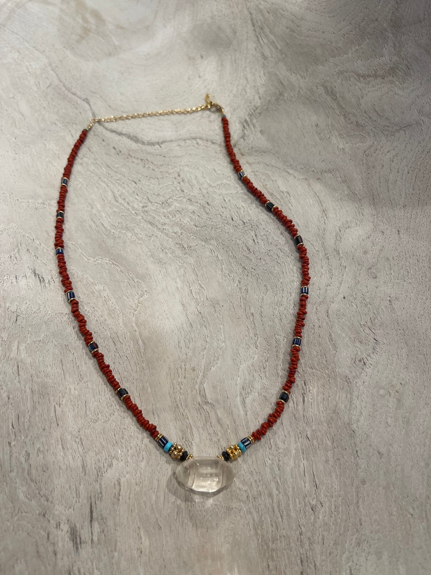 Gachon Porthier Cristalo Corail Necklace