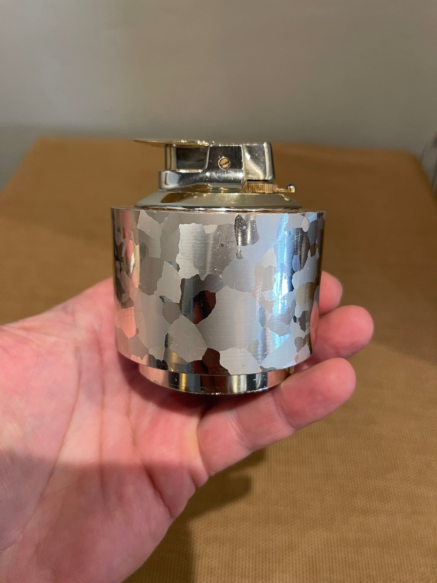 Vintage Ronson Varaflame “Luralite” Table Lighter - Silver