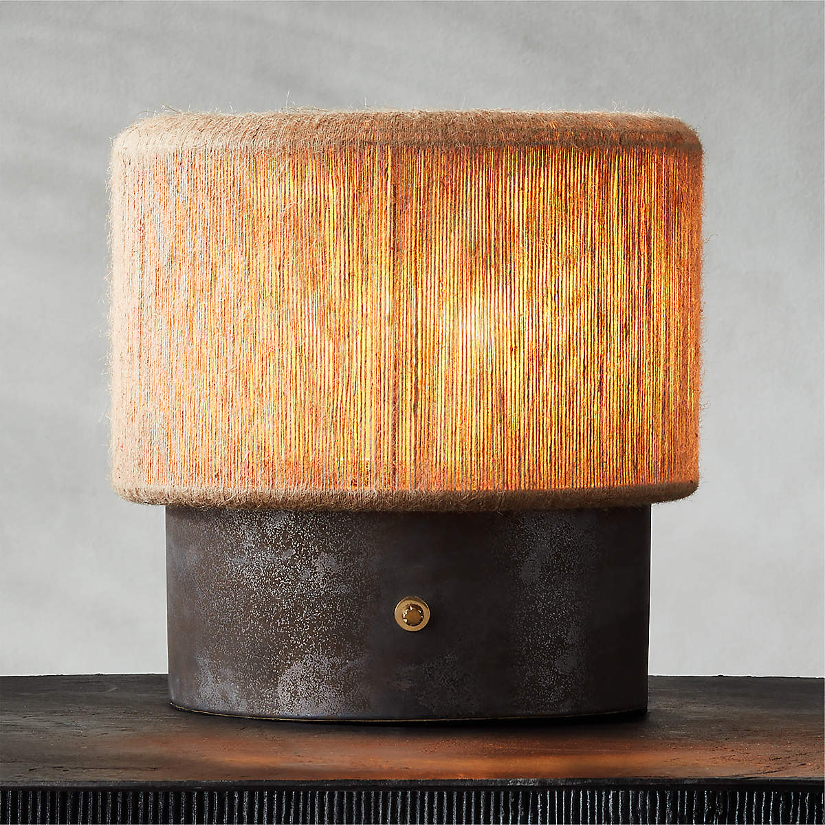 Dark Brown Ceramic Table Lamp