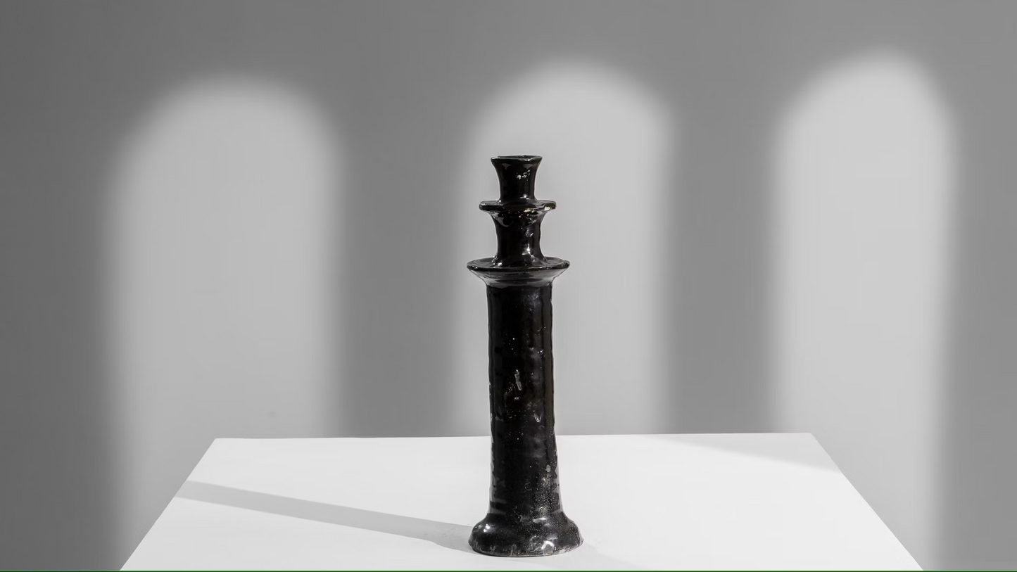 LG Candlestick Black Ceramic