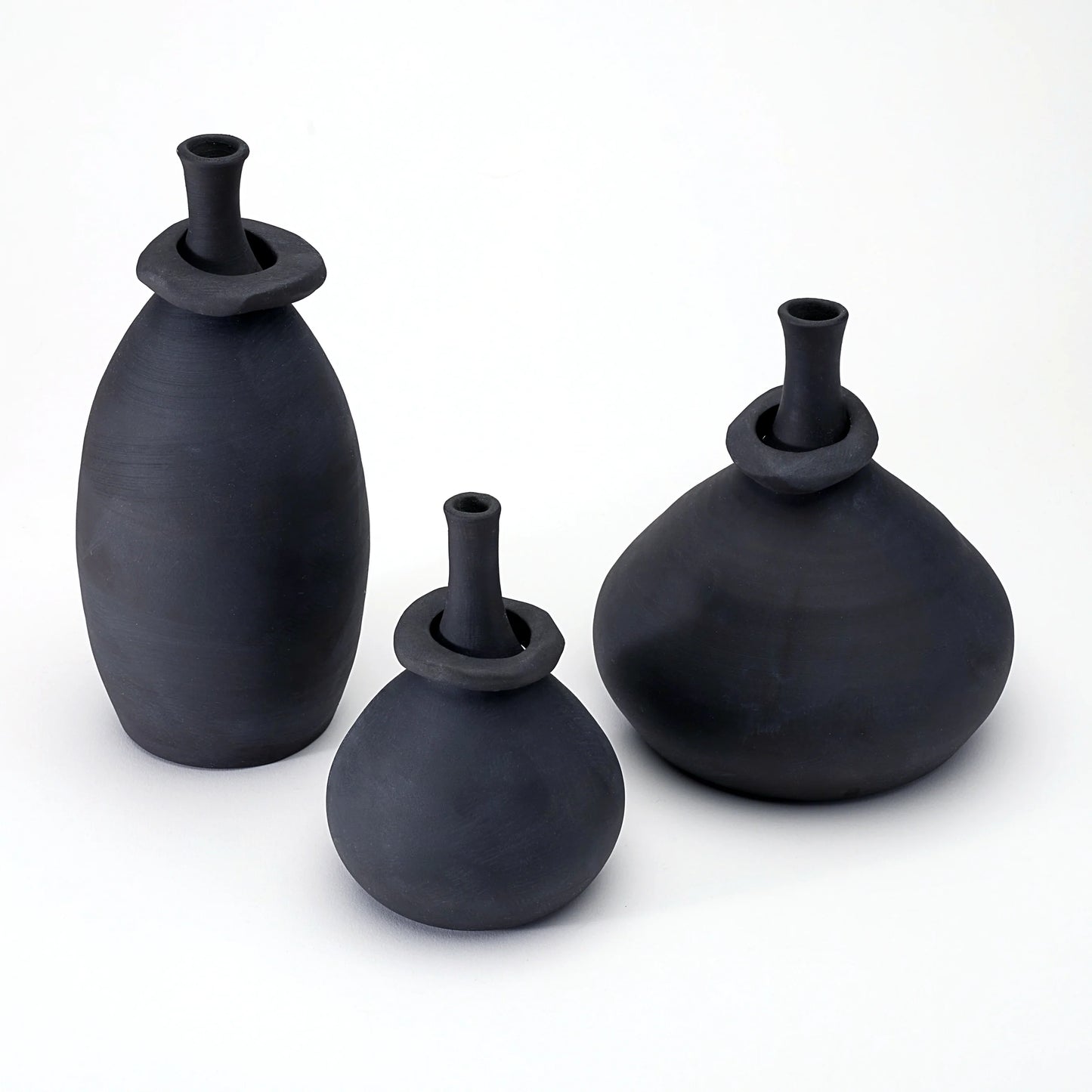 Mona Vessels - Noir - set of 3