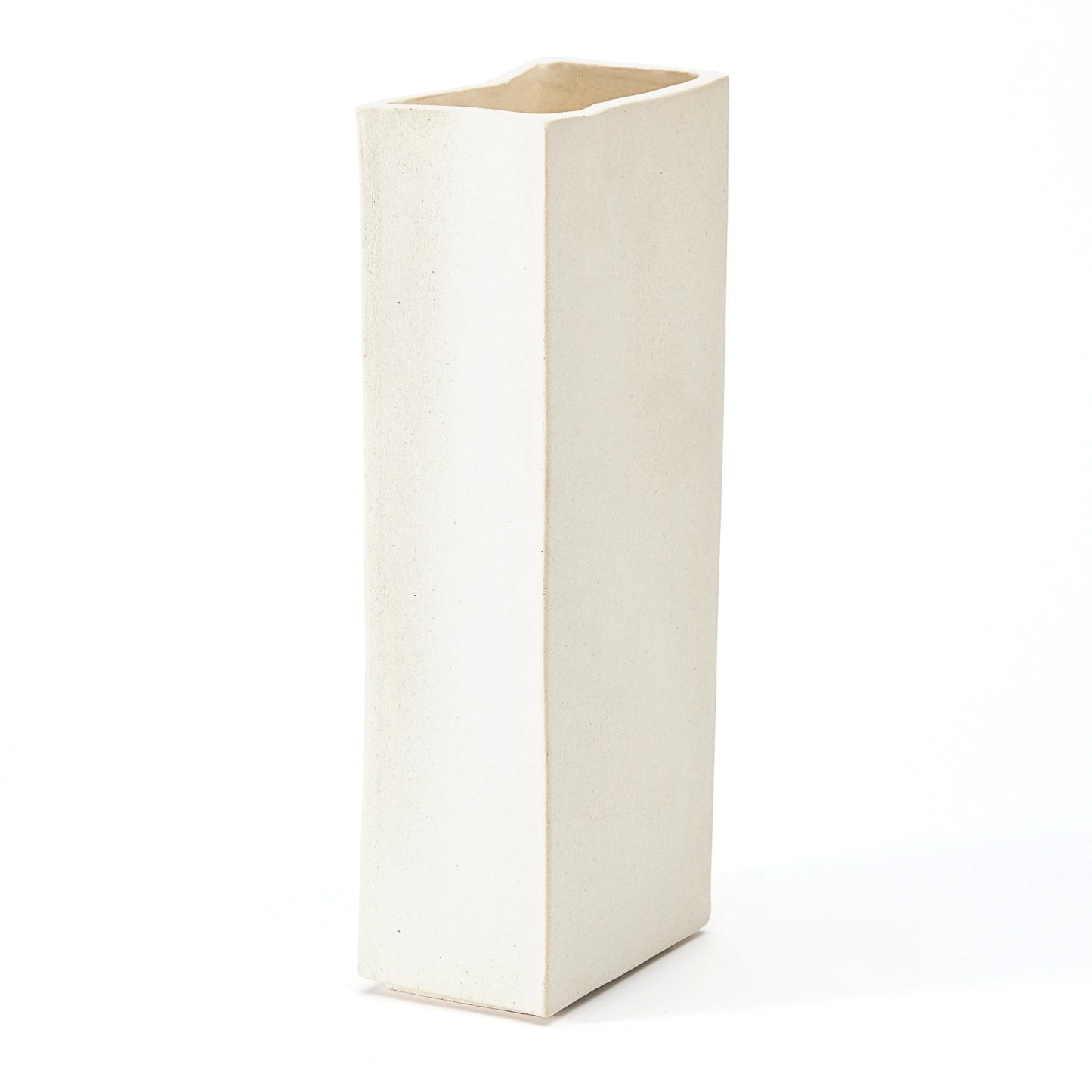 Rue Tall Vase - Raw Blanc