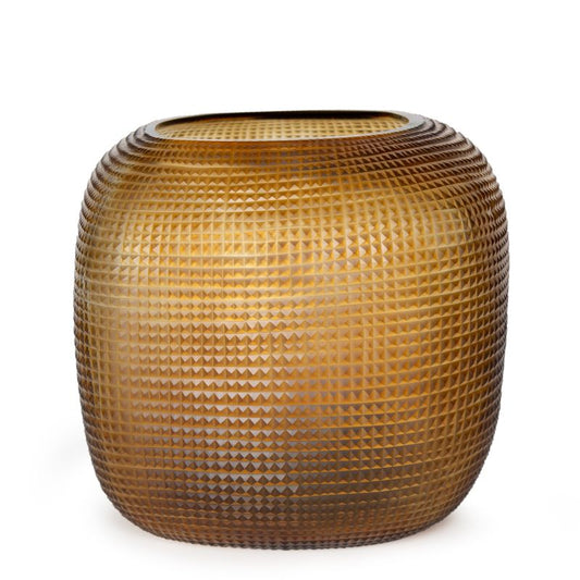 Guaxs Somba Vase Medium in Clear and Dark Brown