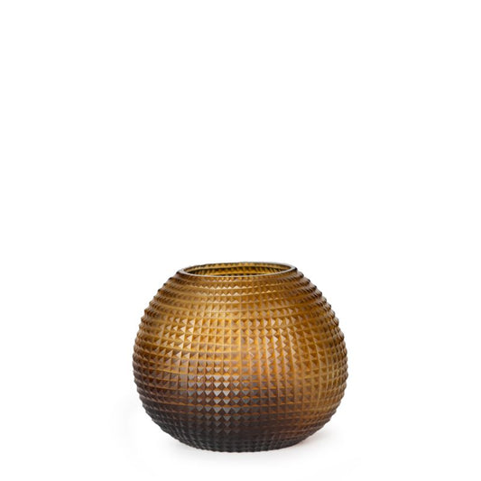 Guaxs Somba Vase Small in Clear and Dark Brown