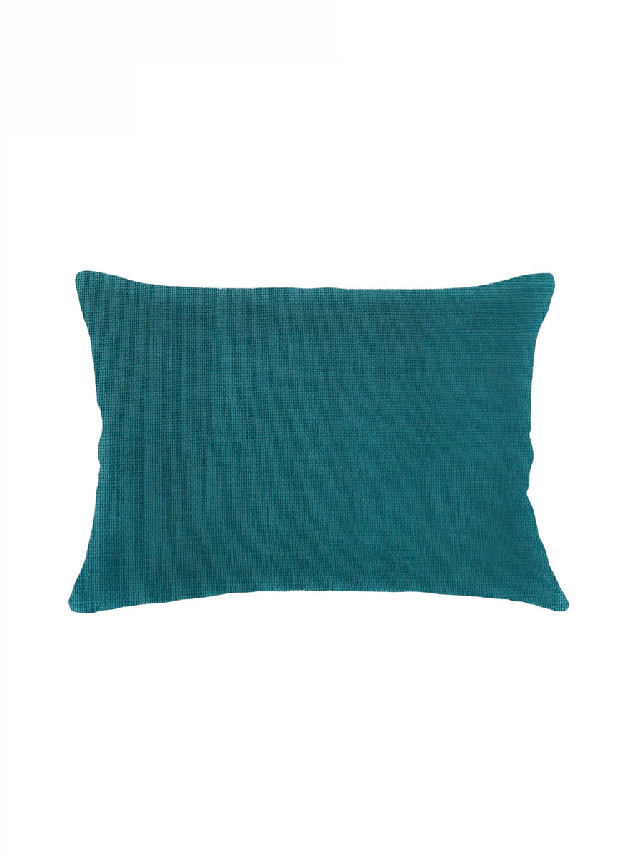 So Soft Linen Peacock Blue Pillow 14x20