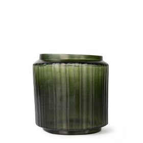 Guaxs Tonda Vase Large in Light and Black Steel Grey