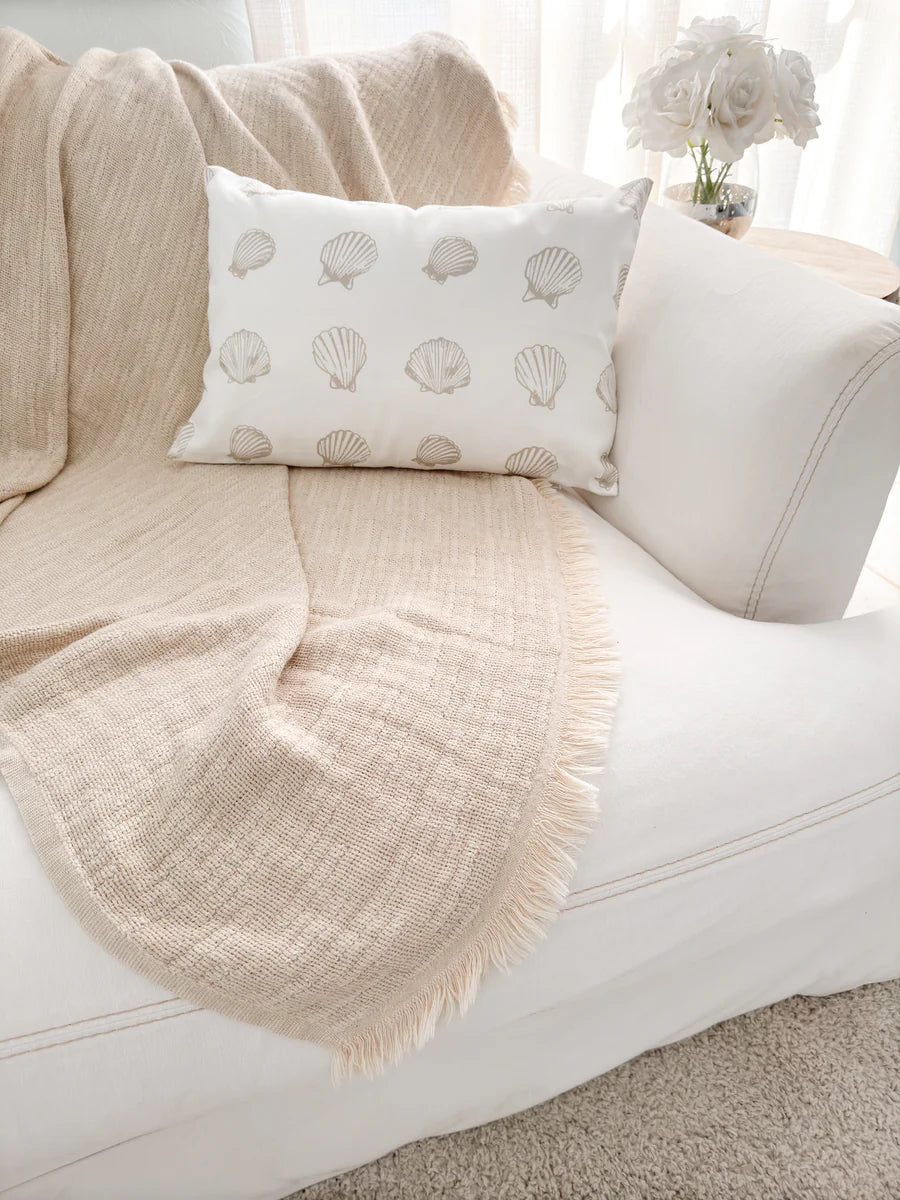 Beach House Linen Throw