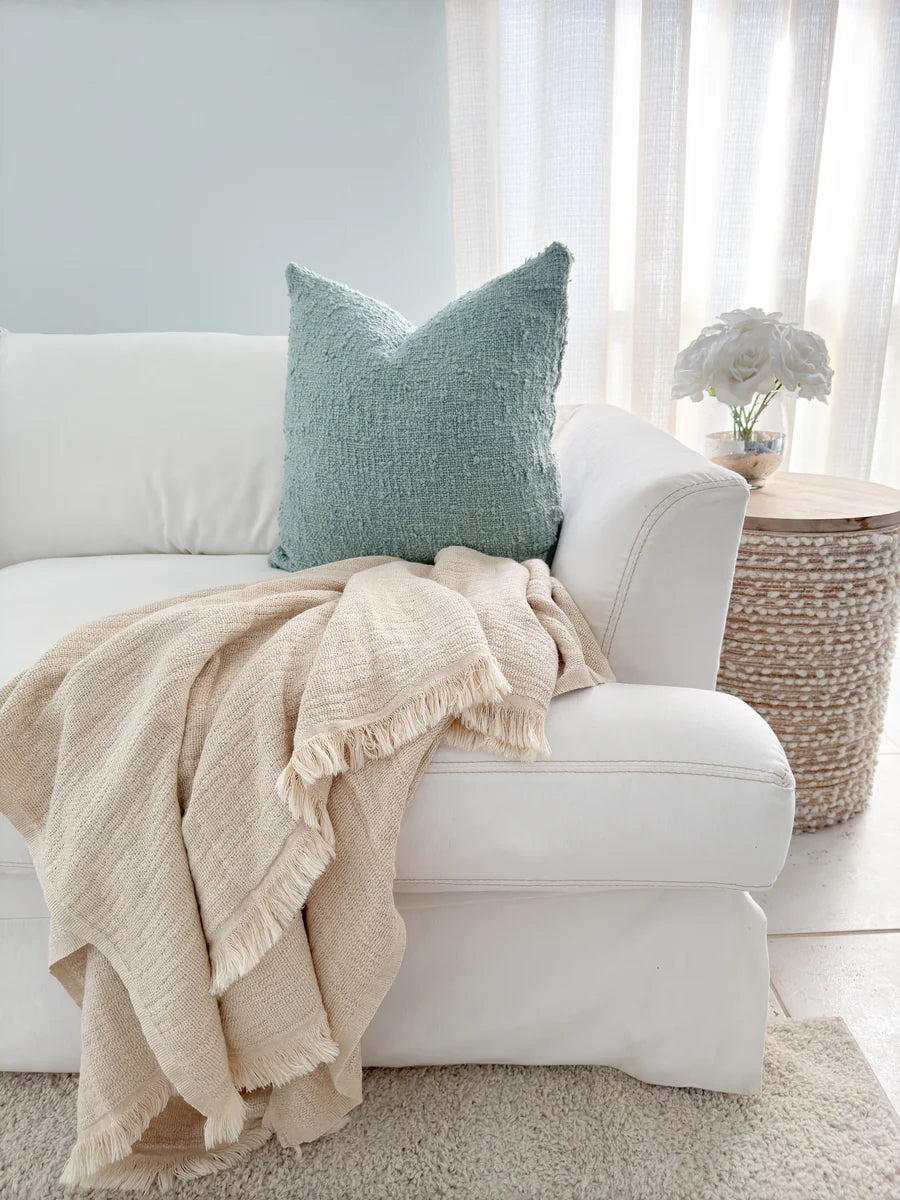 Beach House Linen Throw