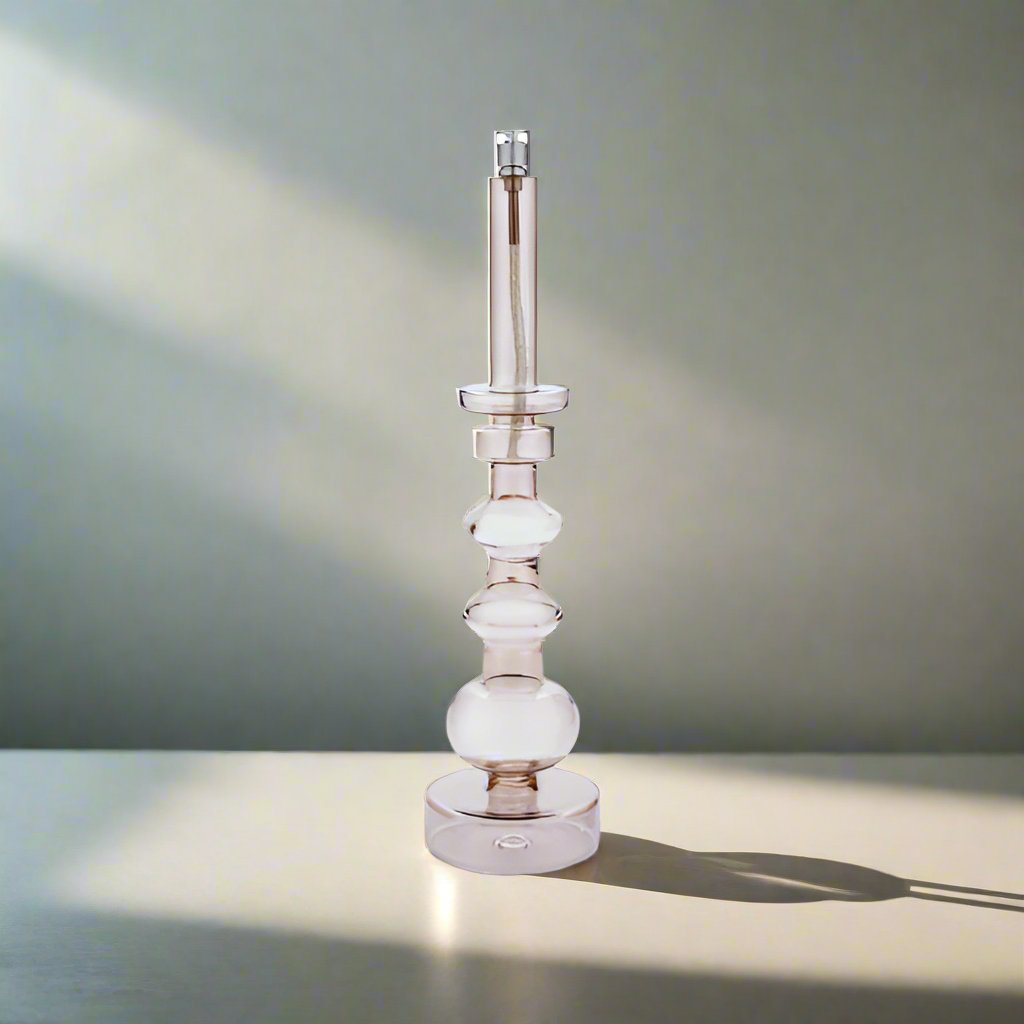 Oil Lamp Candleholder in Champagne - Large