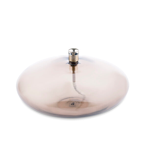 Oil Lamp Disc Brass in Champagne - Large