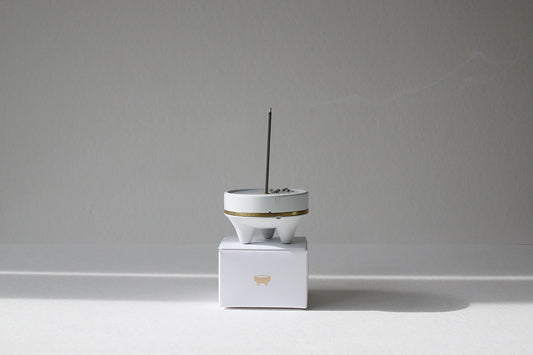 OIMU Incense Burner White Marble