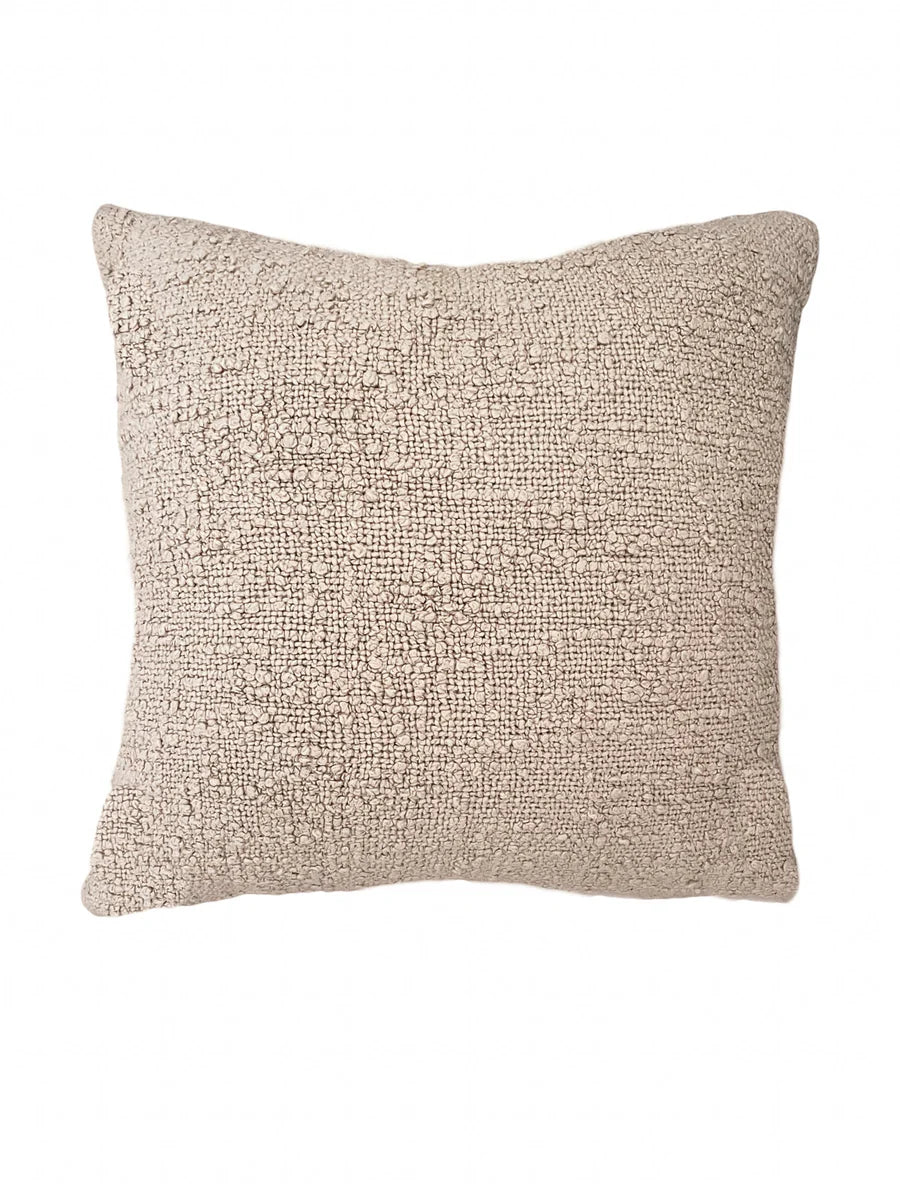 Cozy Cotton Boucle Euro Pillows - Beige, 26" x 26"