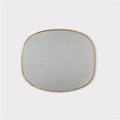 OVAL MIRROR GOLD - LARGE 12"
