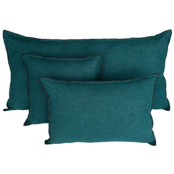 ALMOHADA MANSA - BLEU DE PRUSSE 18"X18"